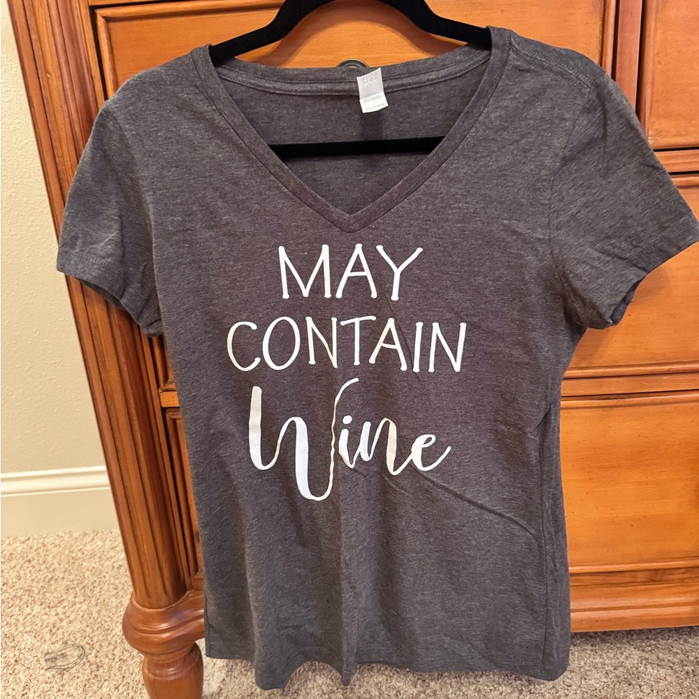 “May Contain Wine” Women’s Tshirt